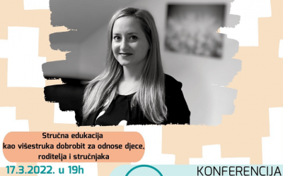 Izlaganje pedagoginje na Klubko konferenciji u ožujku 2022.